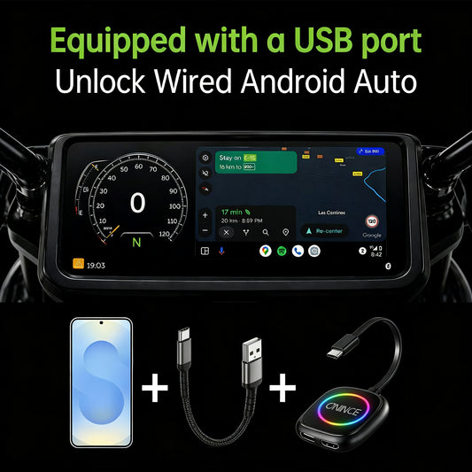 Equipped with a USB port Unlock Wired Android Auto