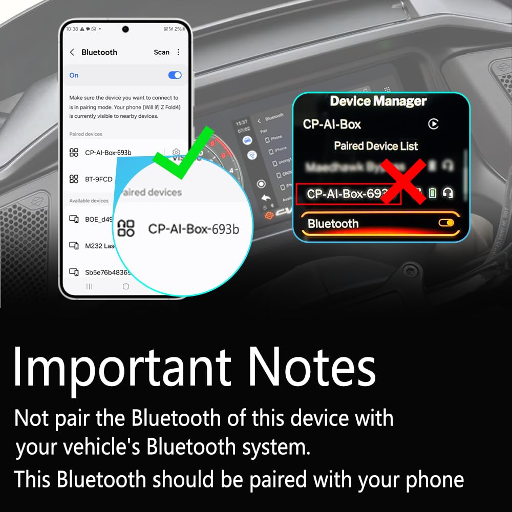 CarPlay adapter Bluetooth pairing guide - connect to phone not car system