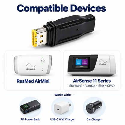 USB-C Power Adapter for ResMed AirMini & AirSense 11