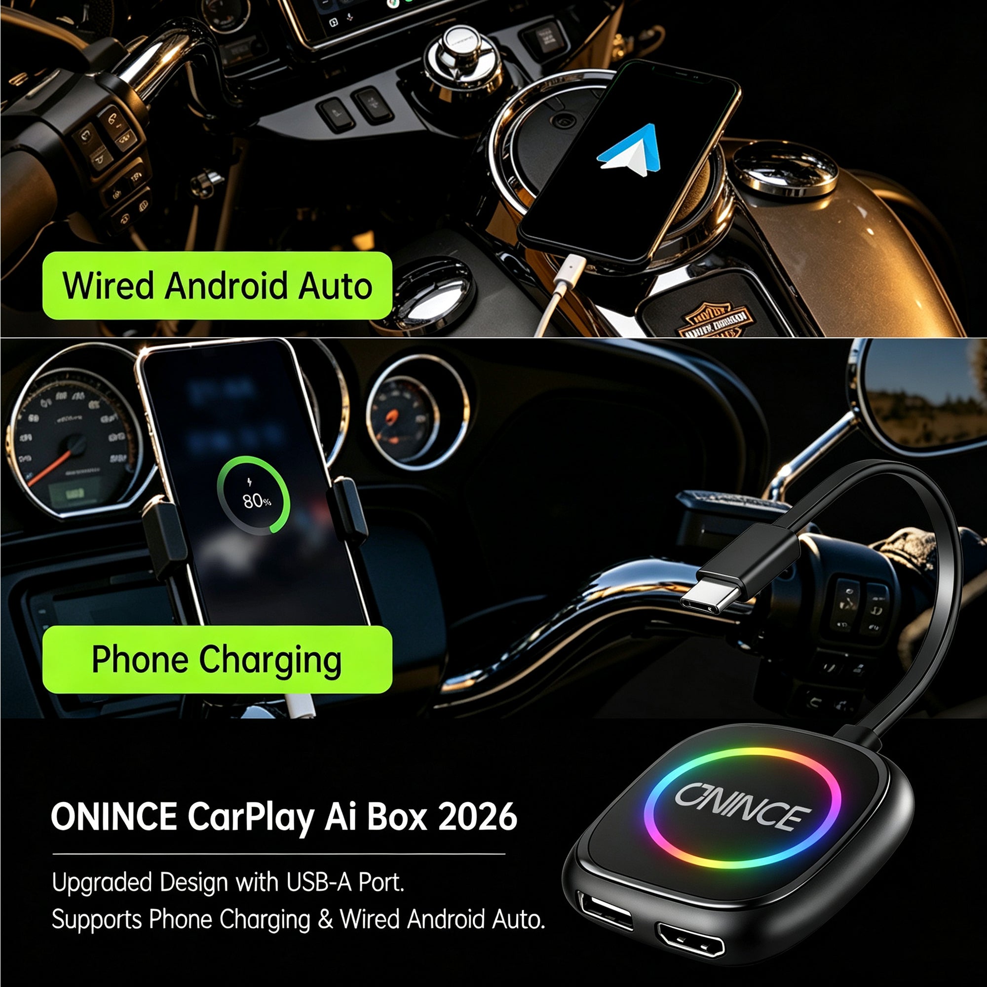 ONINCE Z4 for Harley-Davidson Skyline OS | Android Auto & CarPlay