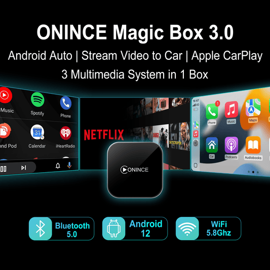 CarPlay AI Box 2025 Upgrade – Magic Box 3.0 for OEM Wired CarPlay Cars - ONINCE