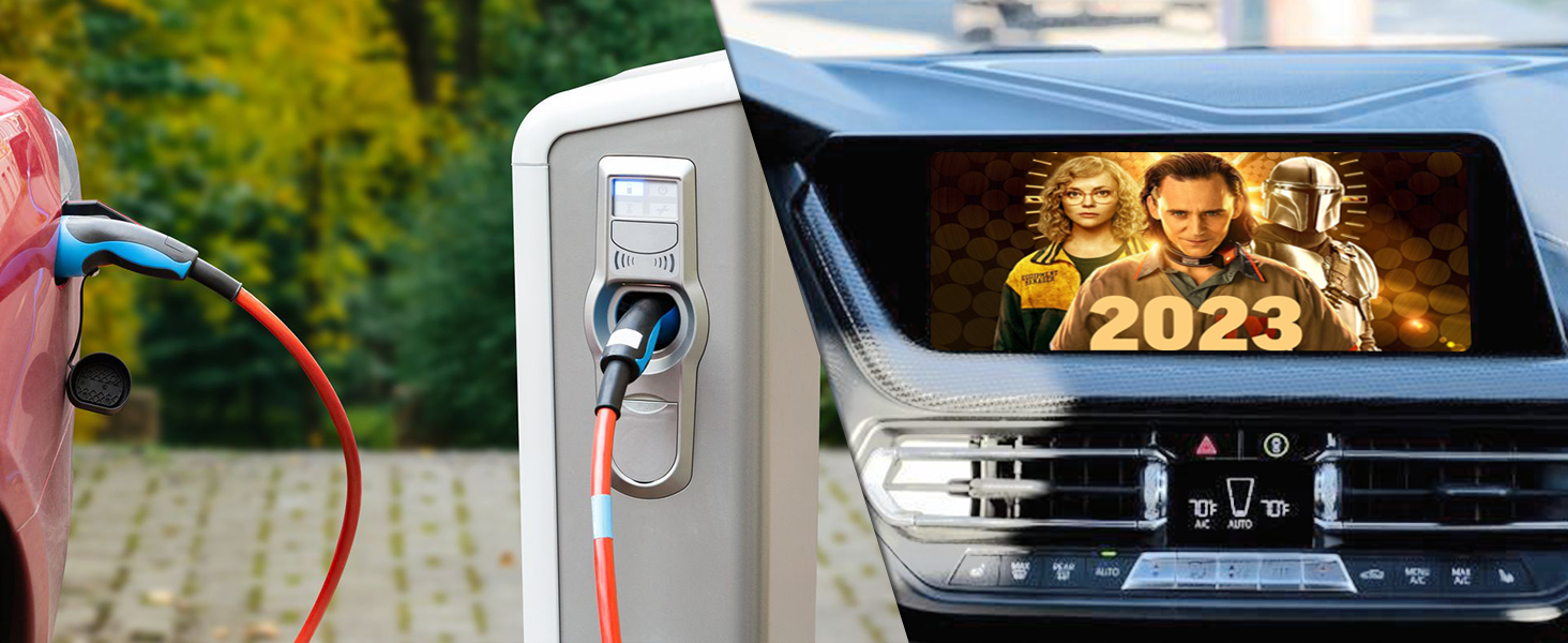 Watching movies inside the car