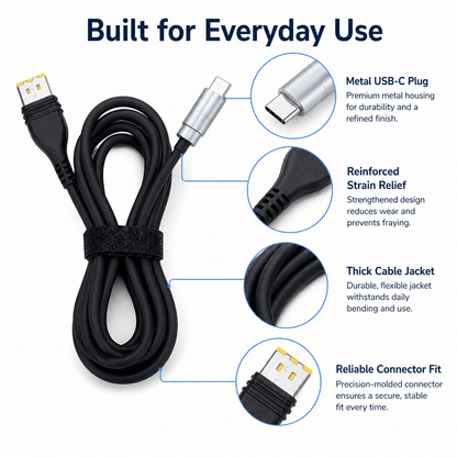 ONINCE USB - C Power Cable for CarPlay AI Box – Works with Power Banks & Car Chargers | Travel & Car Use Ready | PD Boost Cable (20V→24V) | Compact 1.31ft (40cm) - ONINCE