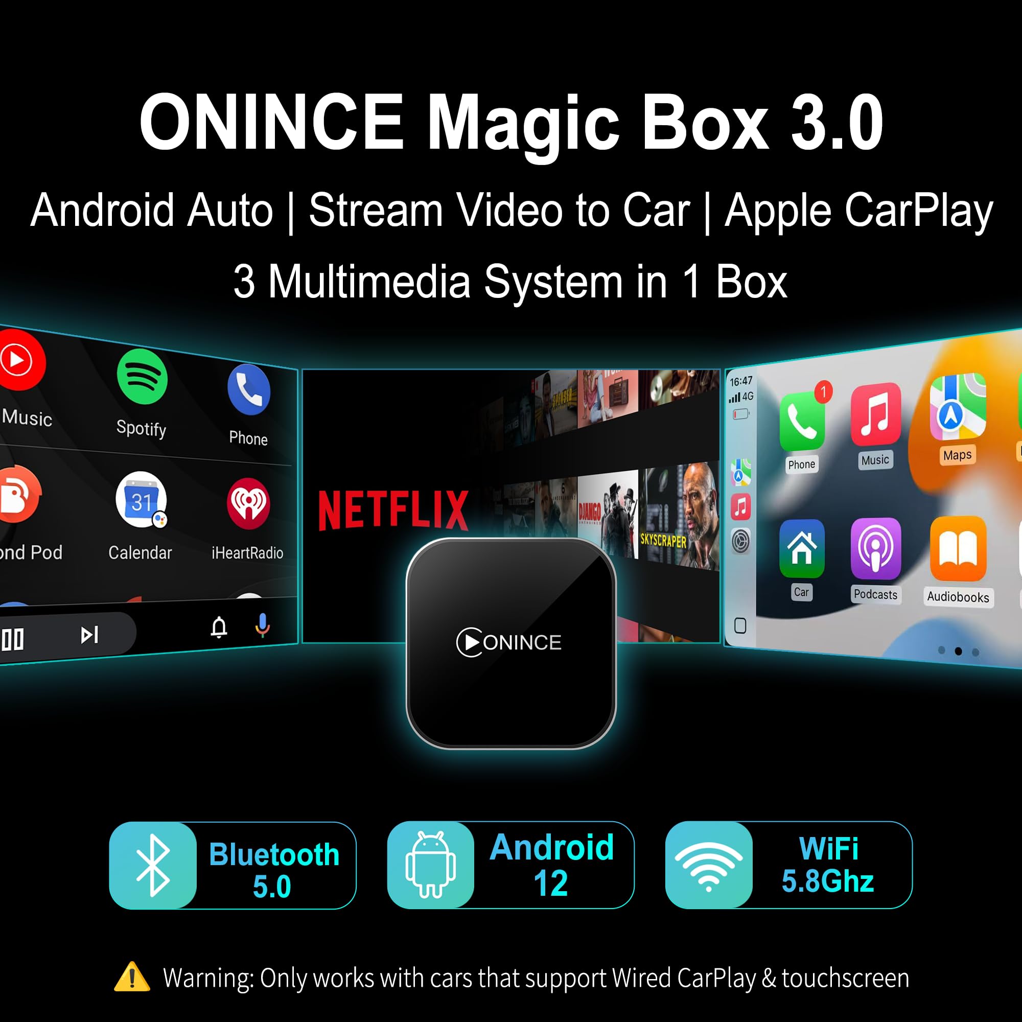 ONINCE Z3 CarPlay AI Box 2025 | Wireless CarPlay Upgrade